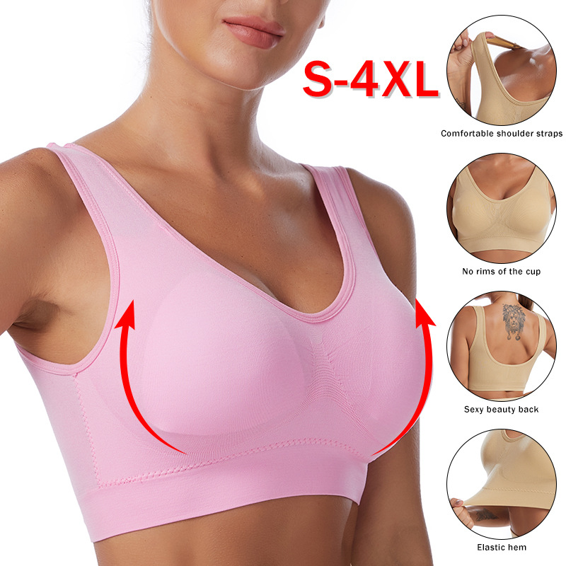 Underwire Bra Padded - Sutiã respirável sem costura para mulheres,