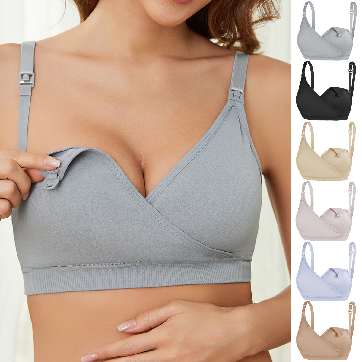 Nursing Bra Clip - Sutiã de enfermagem para maternidade, sem