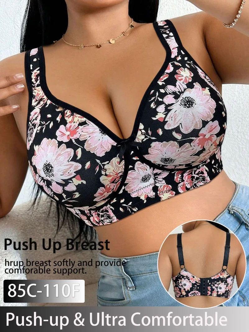 Full Coverage Bra - Sutiã Plus Size Feminino com Renda,