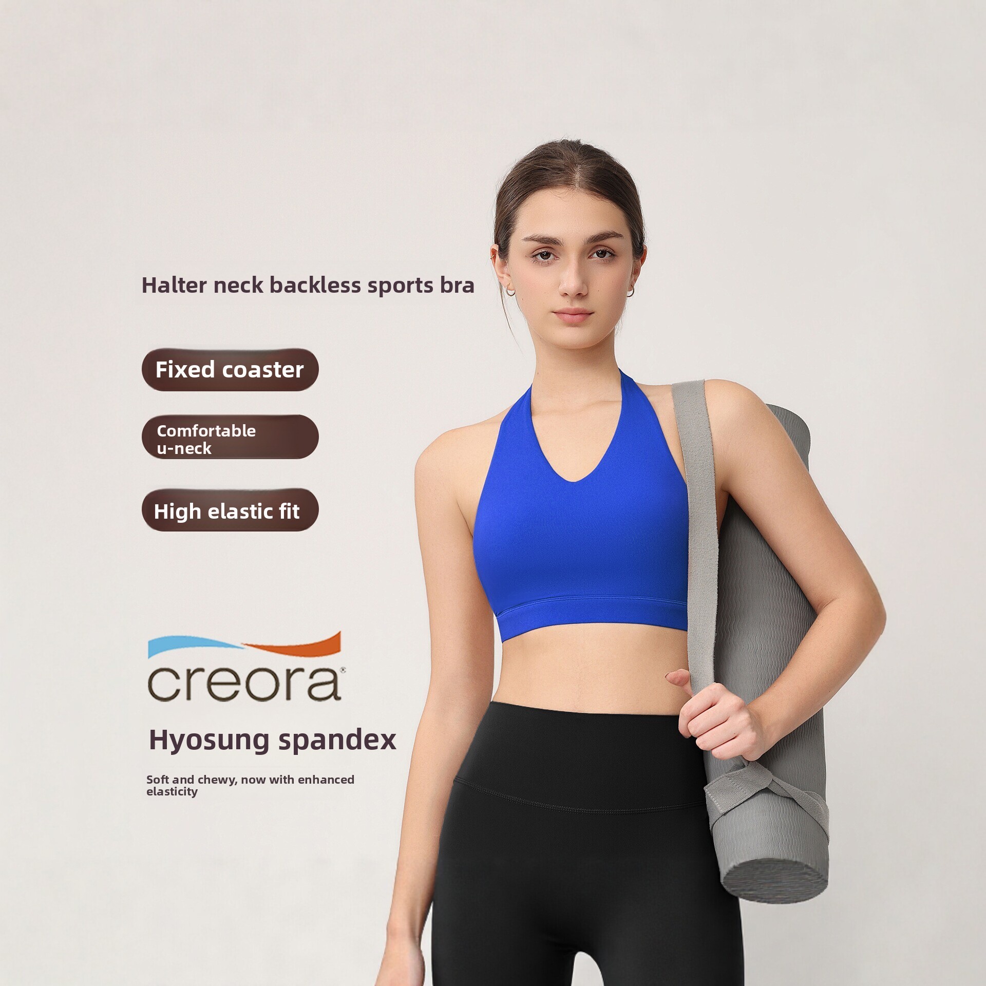 Sports Bra Racerback - Sutiã Esportivo Feminino com Alças, Almofadas
