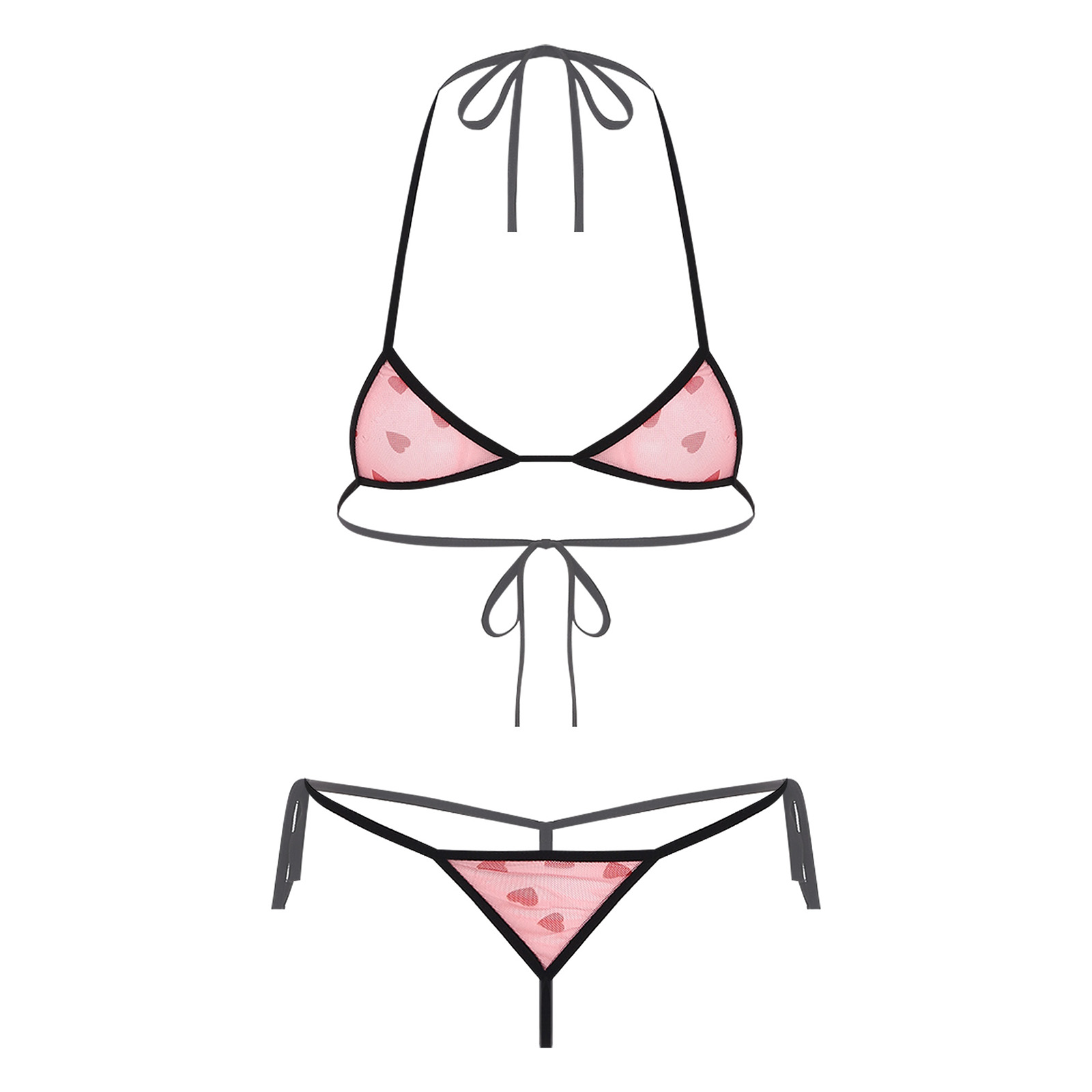 Mulheres micro mini biquíni li - Lace Bralette Set avaliação e preço