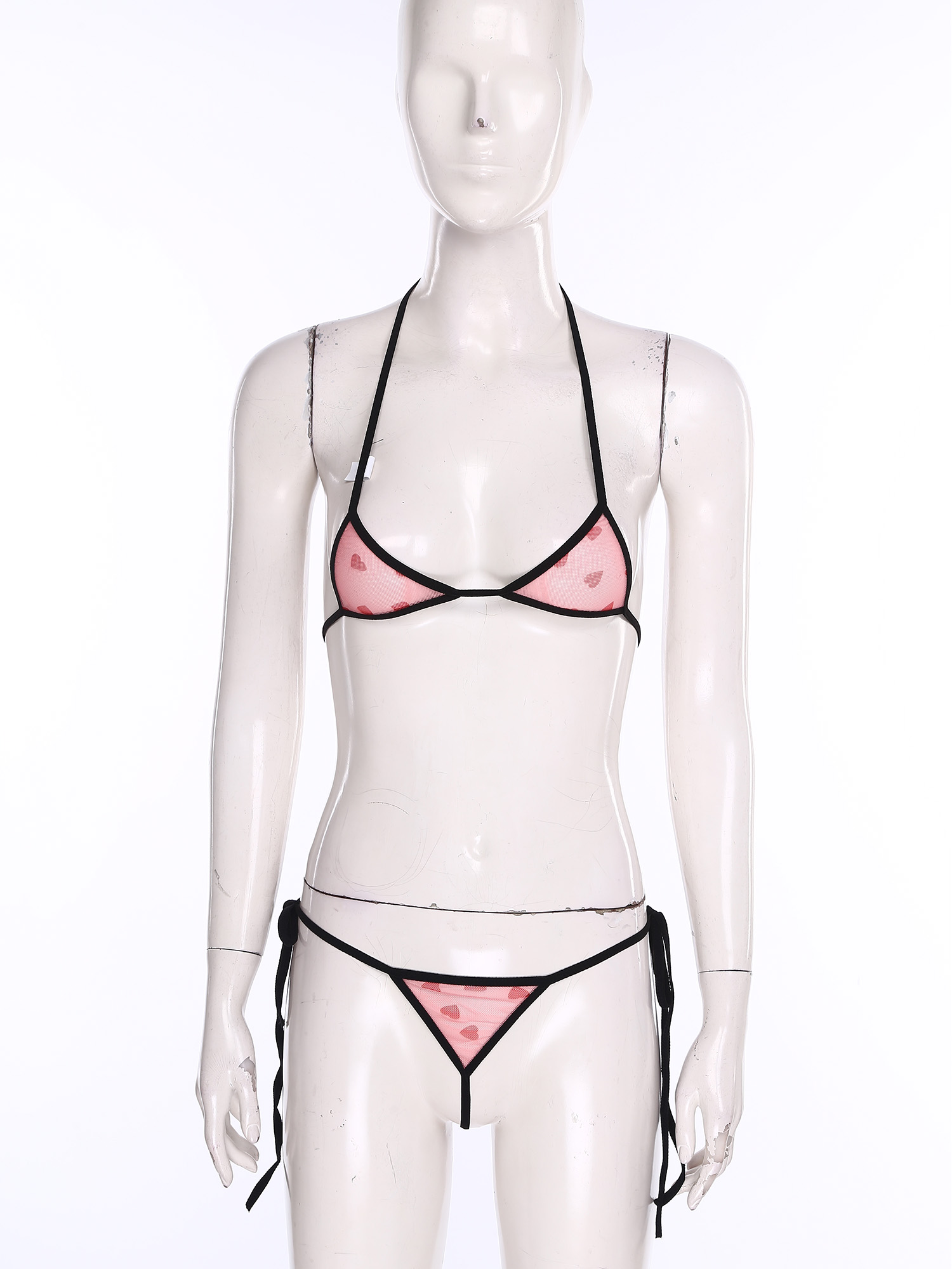 Mulheres micro mini biquíni li - Lace Bralette Set avaliação e preço