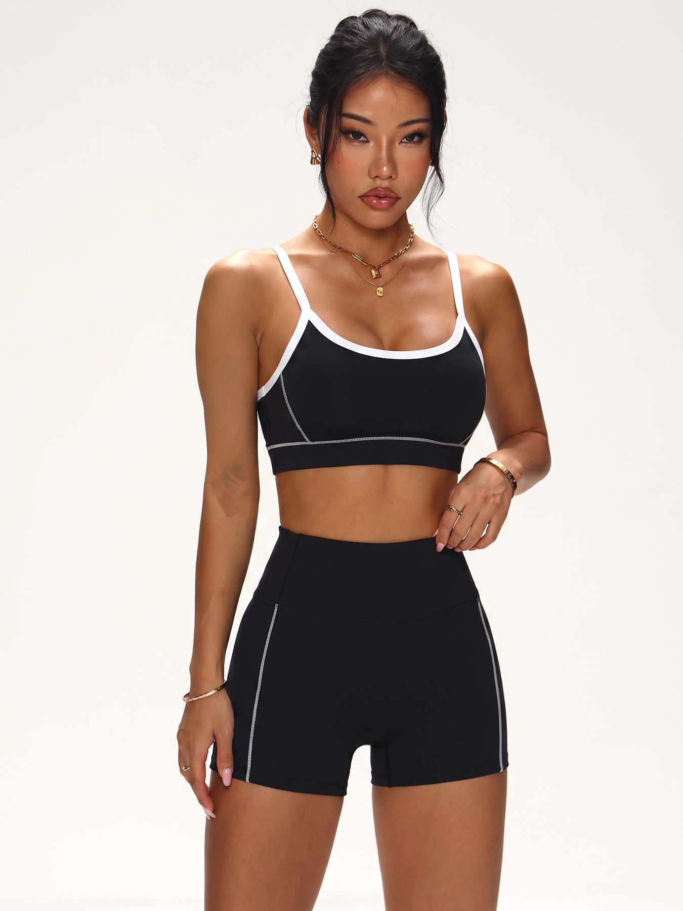 Conjunto de Treino Sem Costura - Plunge Bra Push Up avaliação e preço