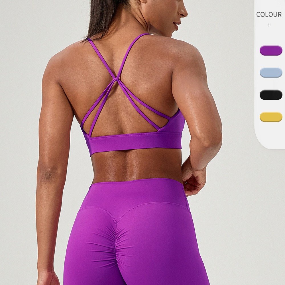Sutiã de yoga sexy feminino al - Sports Bra Racerback avaliação e preço