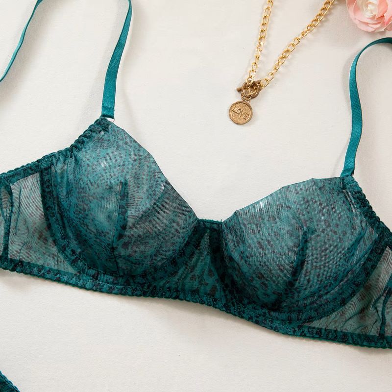 Conjunto de Lingerie Feminina  - Plunge Bra Push Up avaliação e preço